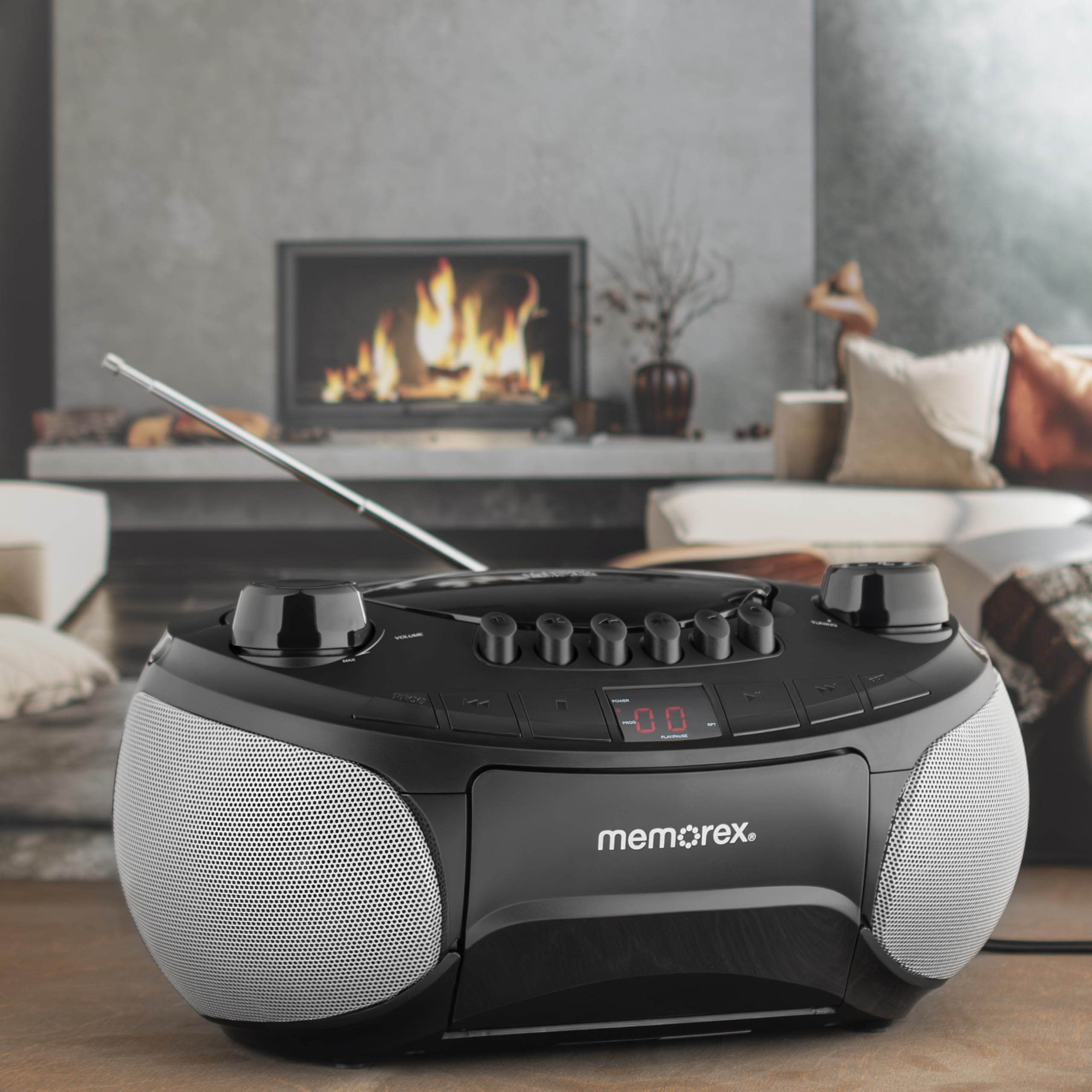 Foto 7 | Reproductor De Cd Portátil Memorex Am/fm Con Casete Negro - Venta Internacional.