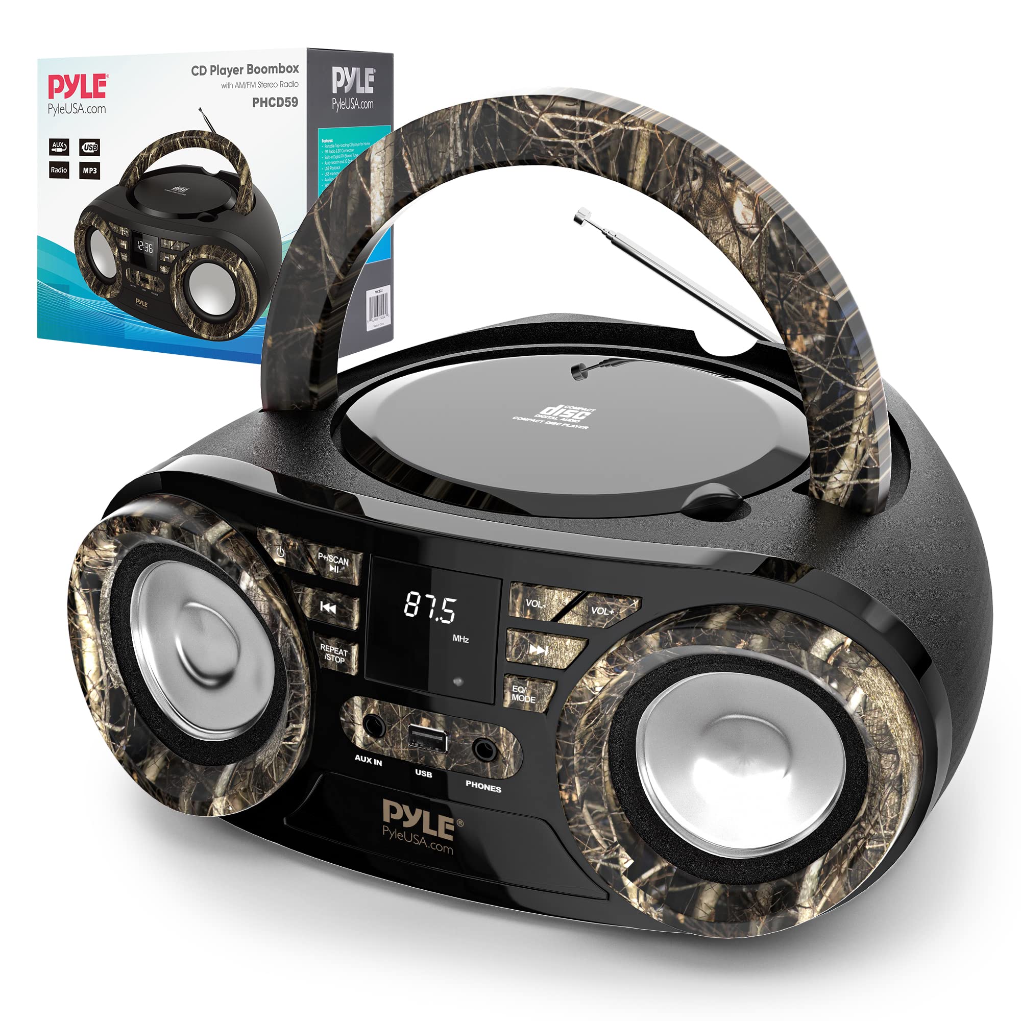 Foto 2 pulgar | Reproductor De Cd Portátil Con Altavoz Bluetooth Boombox Pyle Phcd59.5 - Venta Internacional.