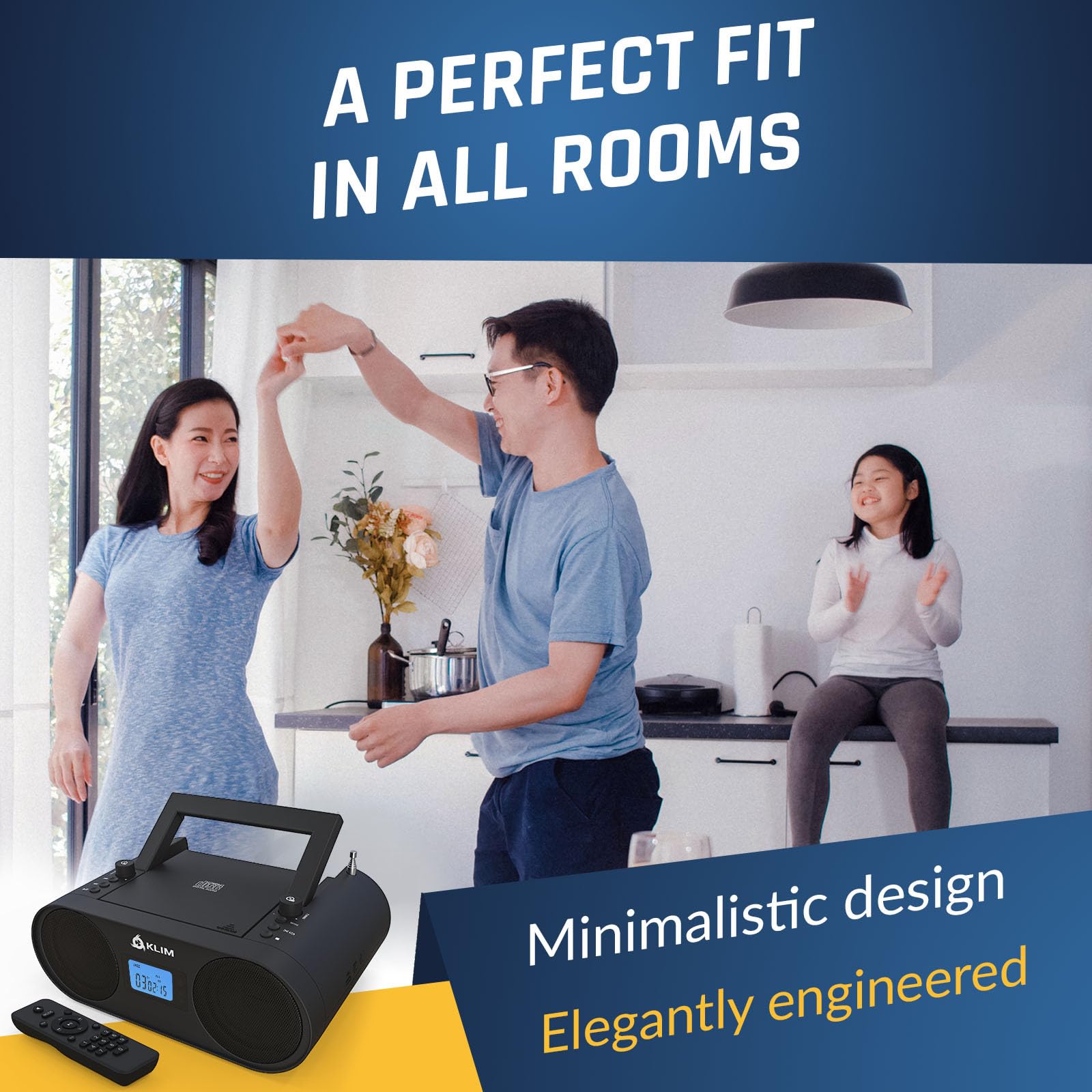 Foto 7 | Reproductor De Cd Portátil Boombox Klim Boombox B4 Con Bluetooth - Venta Internacional.