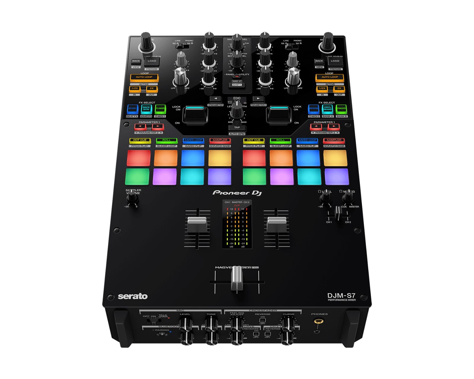 Foto 2 | Mezcladora para DJ Pioneer Djm-s7 para Scratch/2 Canales/USB/BT