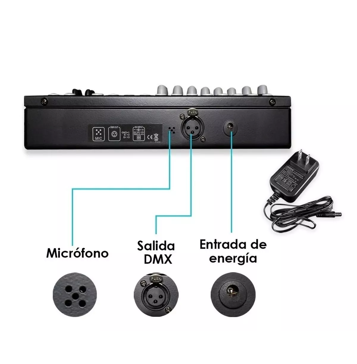 Foto 3 | Controlador Steelpro con 192 Canales 6 Secuencias Audio Rítmico