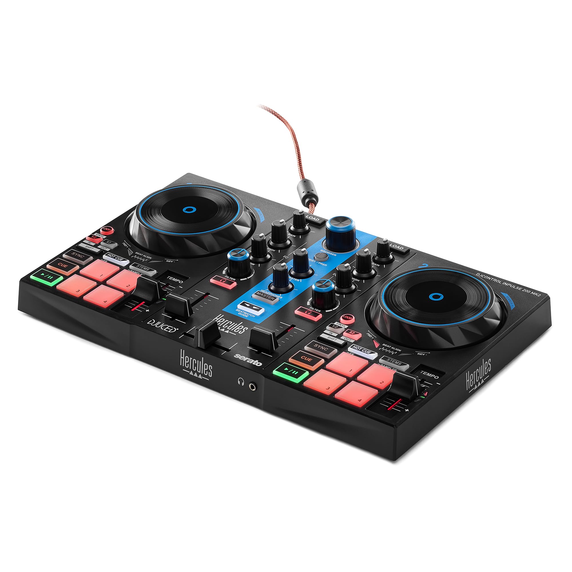 Foto 3 pulgar | Controlador De Dj Hercules Djcontrol Inpulse 200 Mk2 Arctic Blue - Venta Internacional.