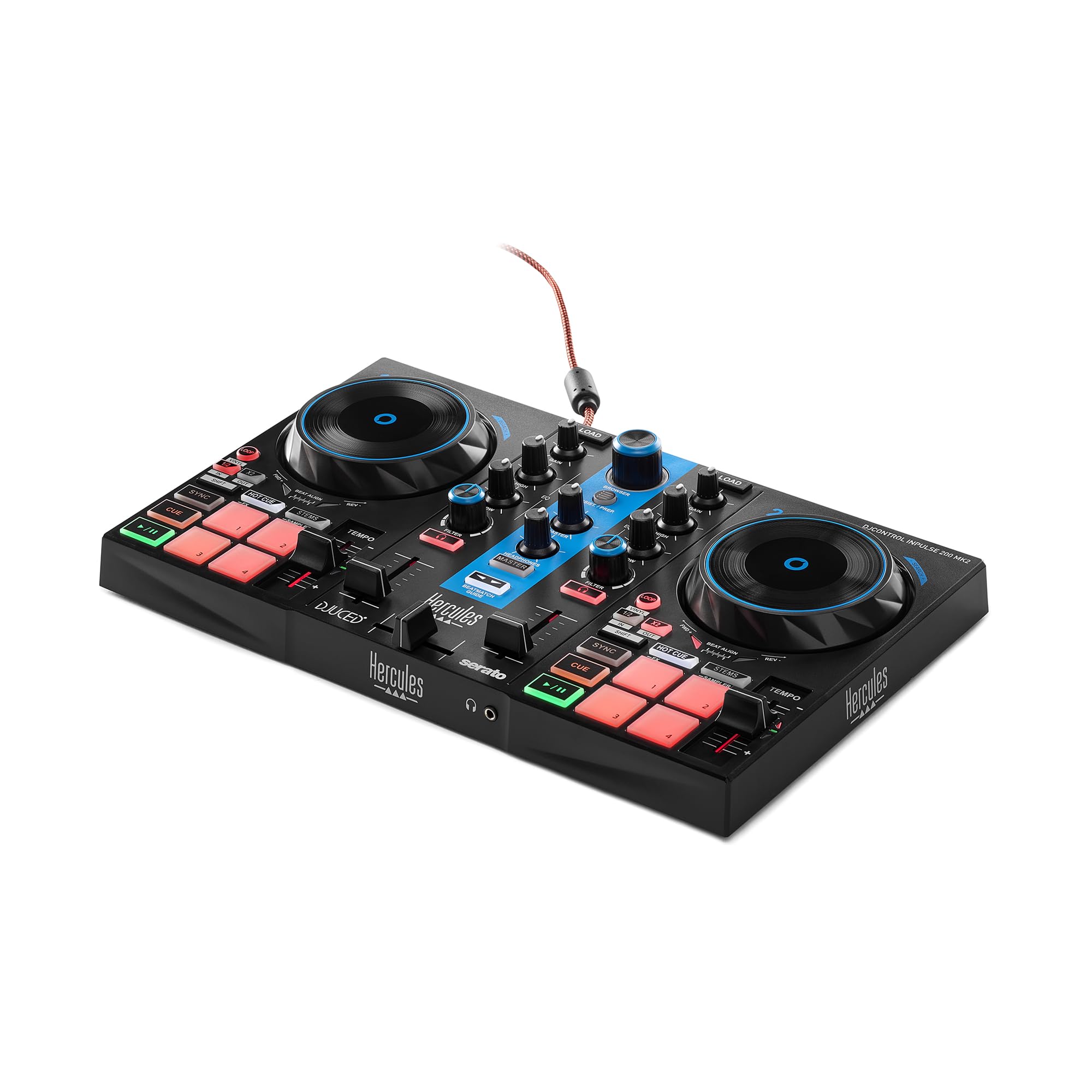 Foto 8 pulgar | Controlador De Dj Hercules Djcontrol Inpulse 200 Mk2 Arctic Blue - Venta Internacional.