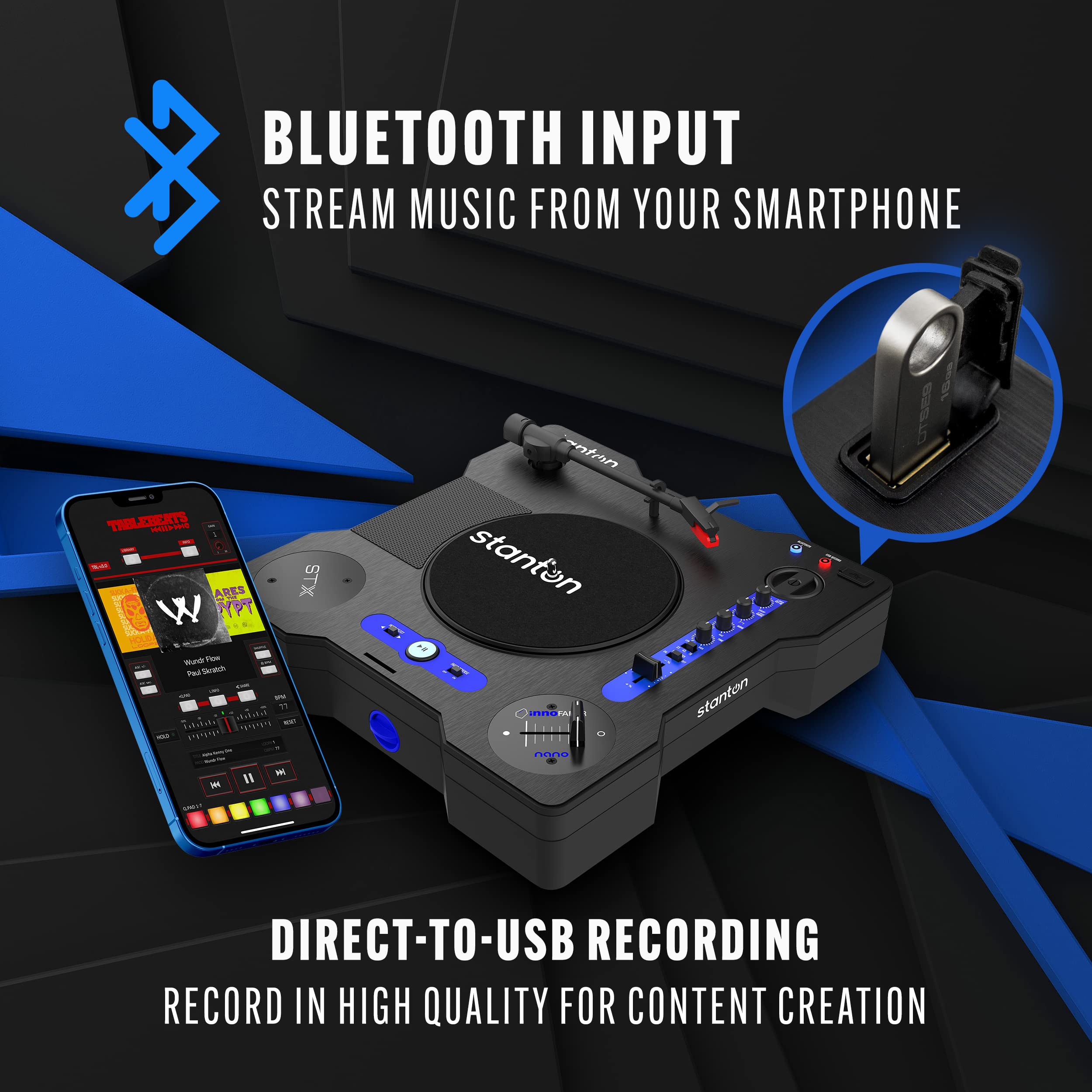 Foto 4 pulgar | Tocadiscos Portátil Scratch Dj Stanton Stx Con Bluetooth - Venta Internacional.