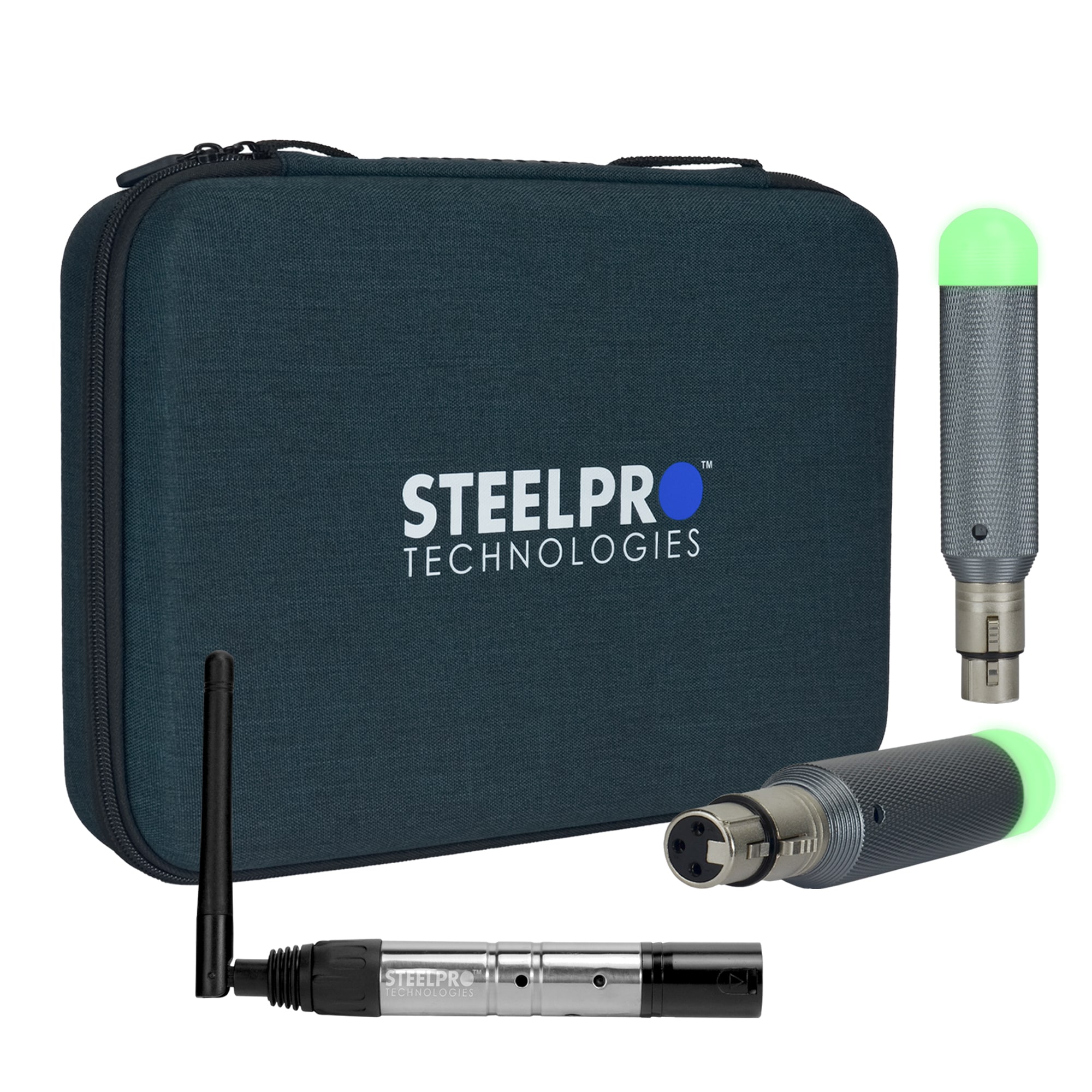 Set Antenas Inalámbricas Batería Recargable 15h Dmx Steelpro Mod: 3w-dmx $2,461