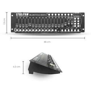 Foto 3 | Controlador Dj Dmx 384 Canales Electra 384 By Steelpro Color Negro Mod: Electra-384