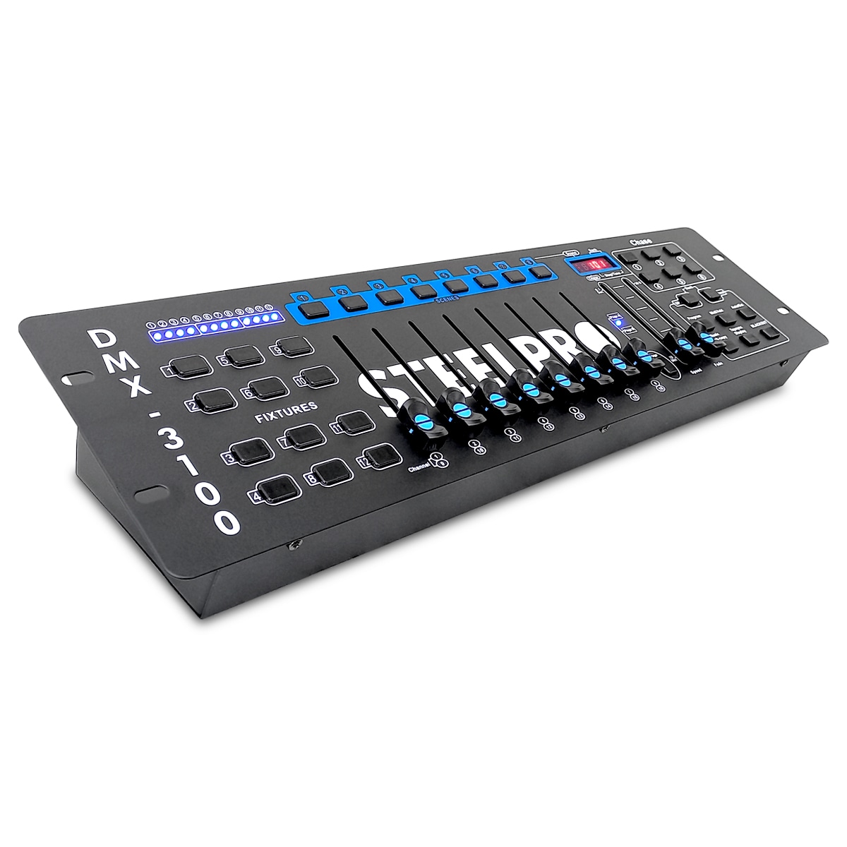 Controlador Dmx Luces/dj 12 Escáneres - 192 Canales Steelpro Mod:dmx-3100