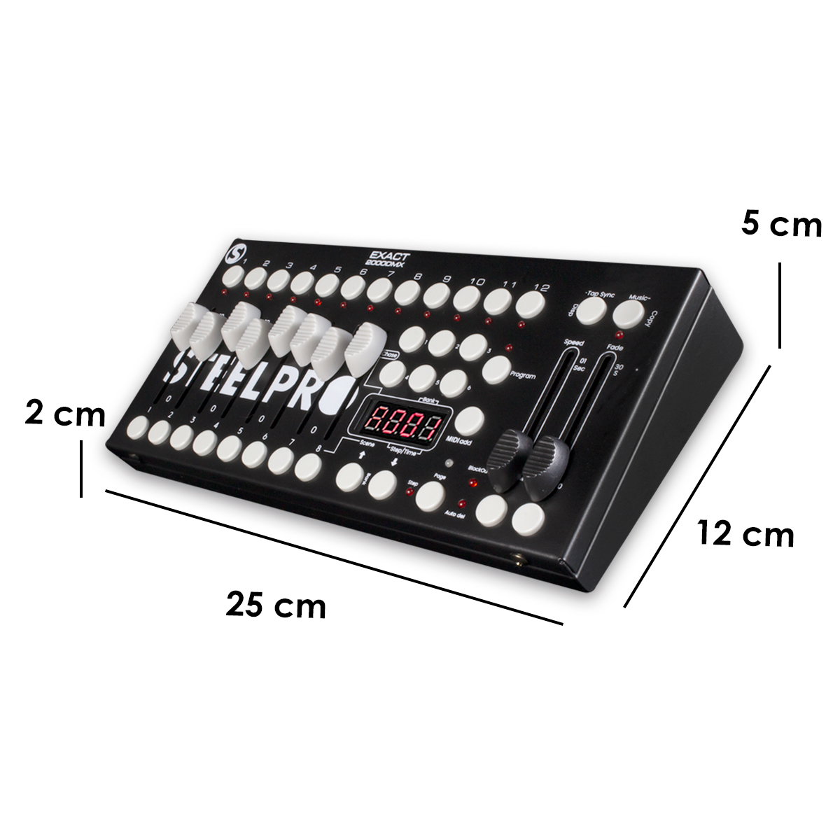 Foto 3 pulgar | Controlador Dmx512 Steelpro Mod:  Exact2000dmx 240escenas 192canal Color Negro