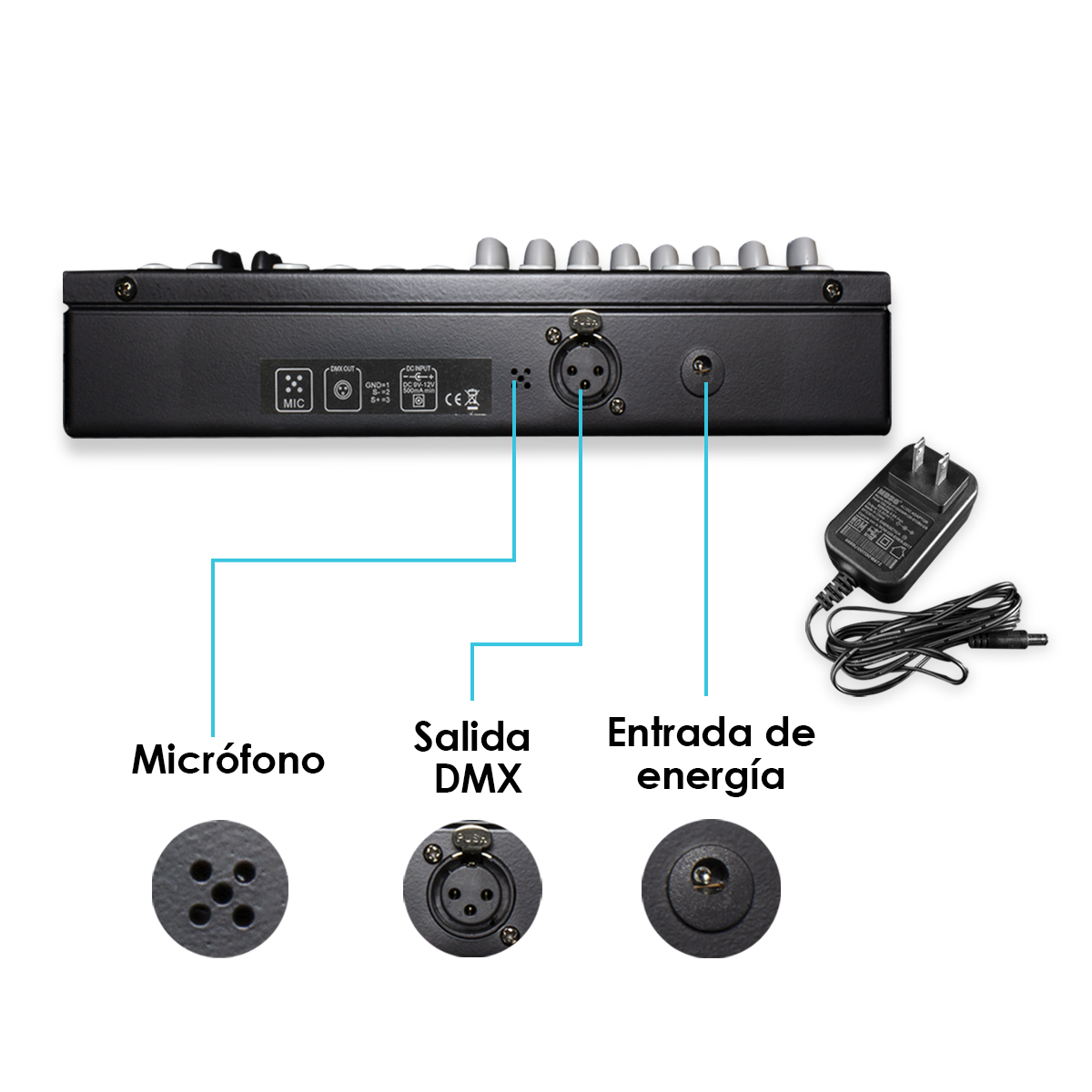 Foto 6 pulgar | Controlador Dmx512 Steelpro Mod:  Exact2000dmx 240escenas 192canal Color Negro