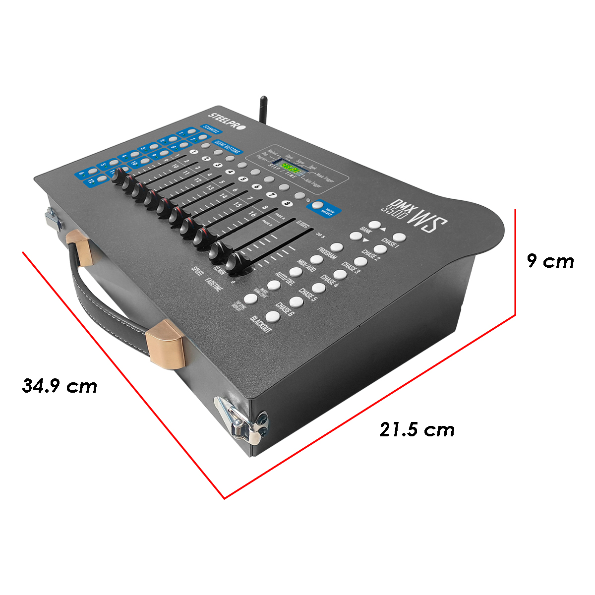 Foto 4 pulgar | Dmx Controlador Inalámbrico Portátil 192 Canales By Steelpro Color Negro Mod: Dmx 3500 Ws