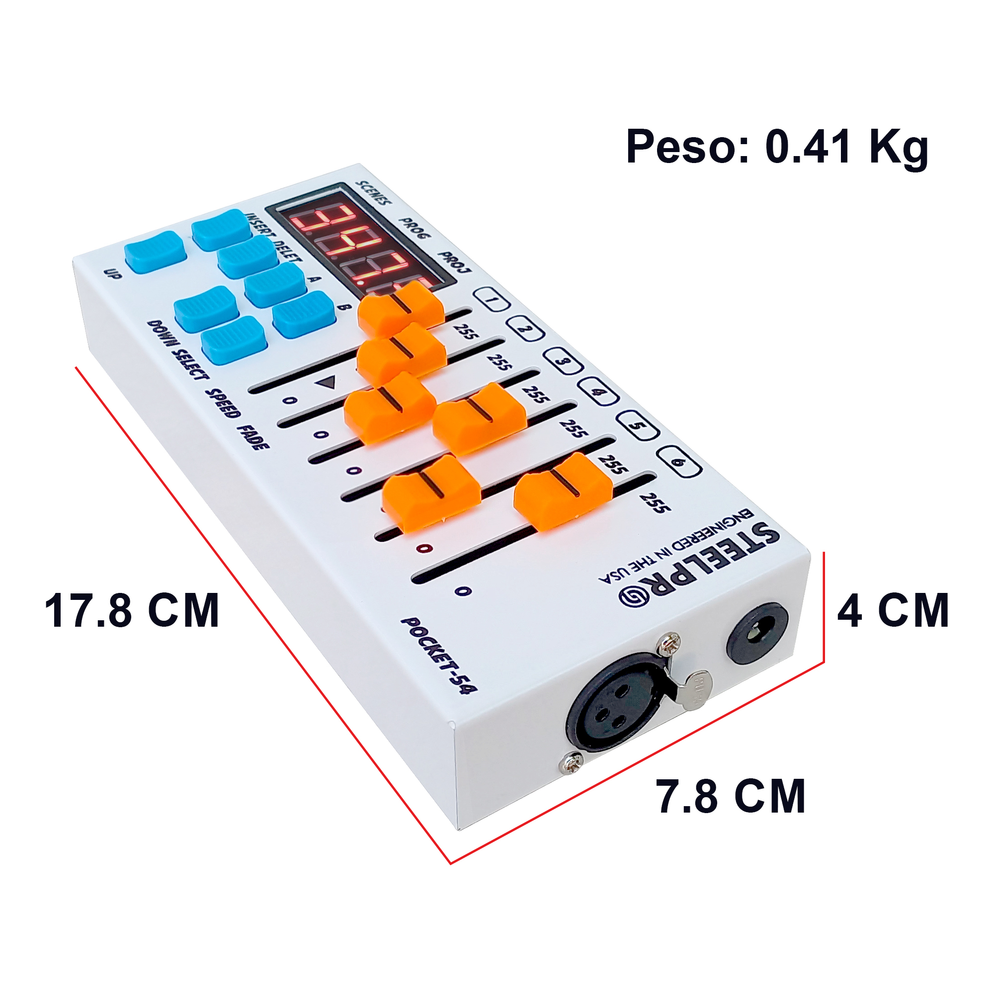 Foto 5 pulgar | Controlador Dmx Profesional Luces Dj 54 Canales Steelpro Color Blanco Mod:pocket-54