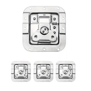 Foto 1 | 4 Piezas Broches Mediano Cromado Para Fabricar Flight Case Eo Safe Imports Esi-16129-1 Plata