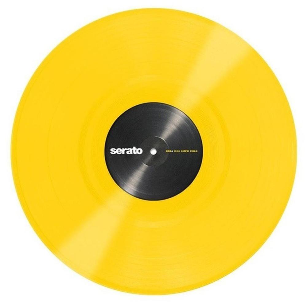 Vinyl Serato Serie 12 color Amarillo 2 Piezas