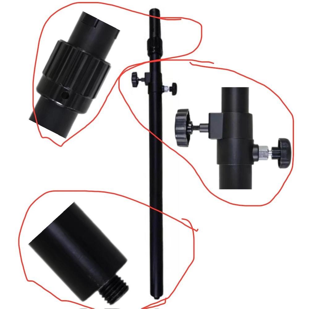 Foto 3 | Pedestal Poste Para Elevar Bafle En Subwoofer Con Rosca M20 (2 Piezas)