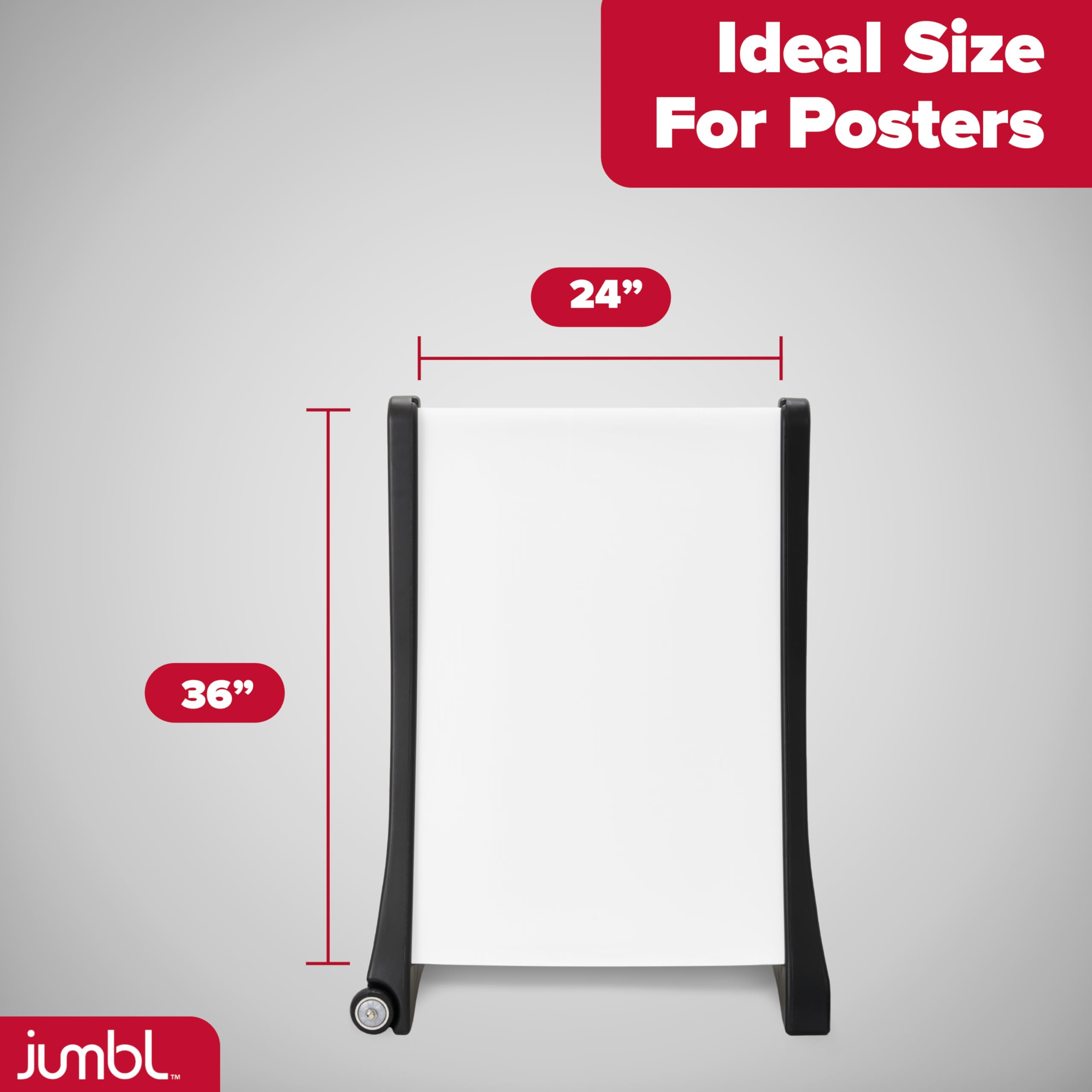 Foto 4 pulgar | Letrero Jumbl De 60 X 90 Cm, Doble Cara, Con Ruedas Portátiles - Venta Internacional.