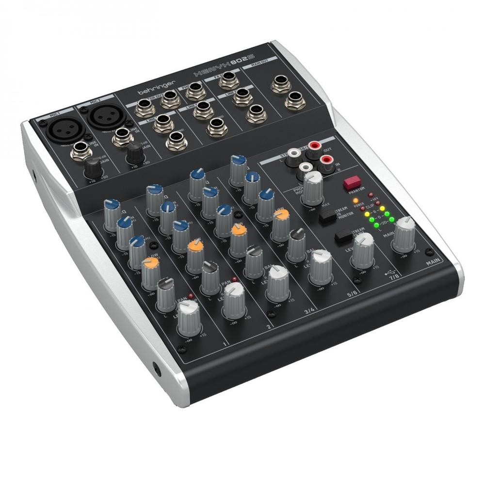 Mezcladora Behringer 802s Pasiva Analógico Interfaz Usb Para Streaming