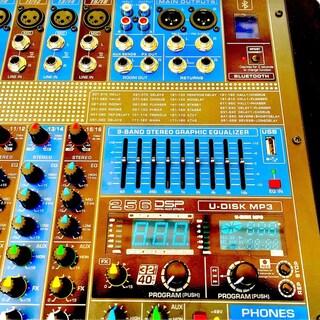 Foto 5 | Mezcladora Amplificada Stereo 16ch Bluetooth Usb 700w Rms
