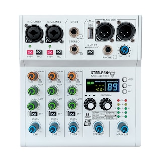 Foto 2 | Mezcladora 4 Canales Dsp 99 Efectos Bt/usb Steelpro