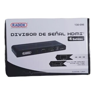 Foto 2 | Splitter Divisor Señal Hdmi 4 Salidas