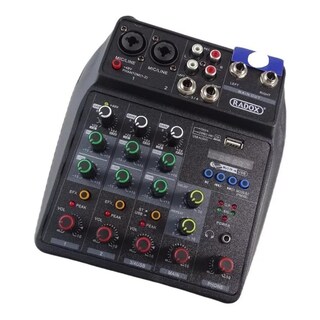 Foto 1 | Mezcladora de Audio Radox Bluetooth 4 Canales
