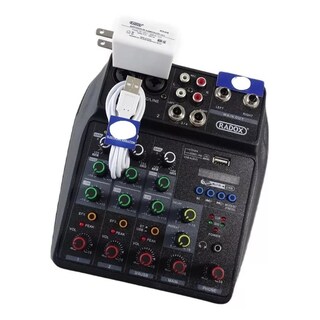Foto 3 | Mezcladora de Audio Radox Bluetooth 4 Canales