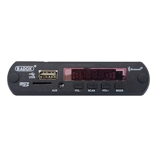 Foto 3 | Reproductor Bluetooth USB SD Auxiliar Radio FM 16 Gb 20 W 12V con Control Remoto