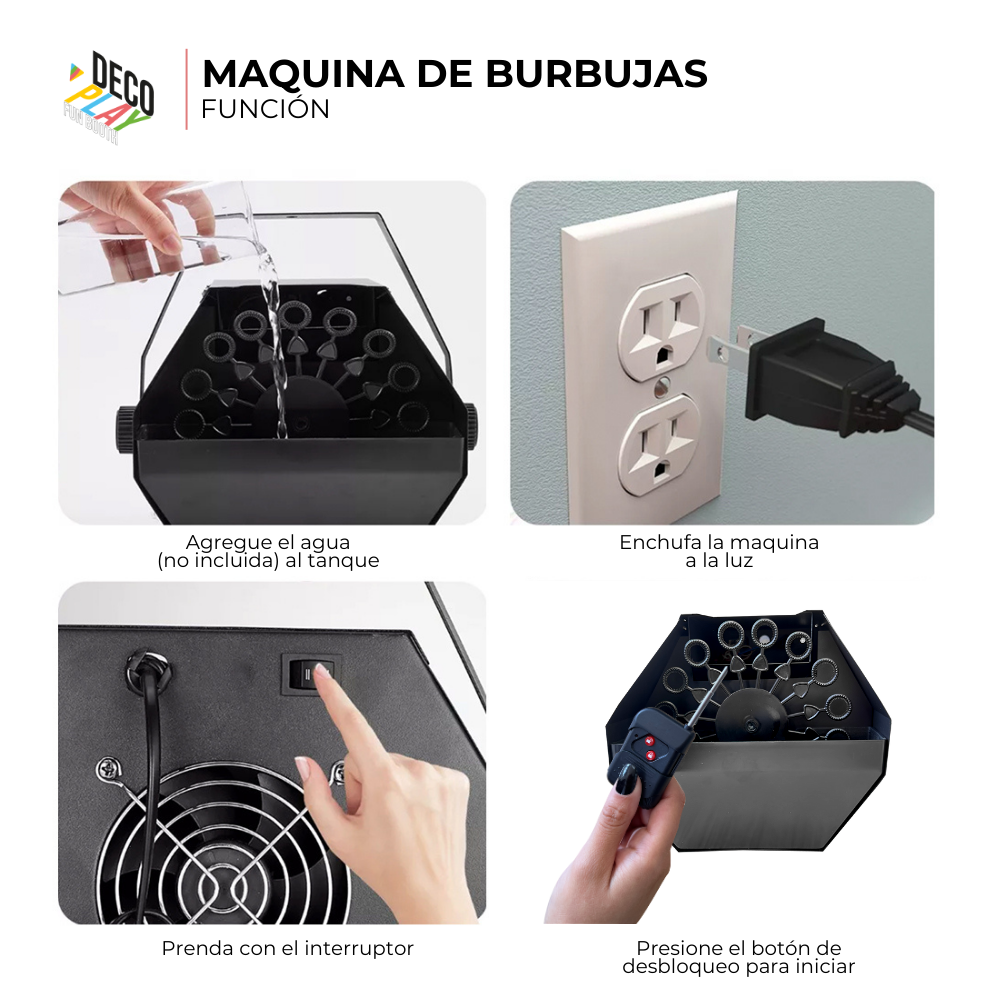 Foto 5 pulgar | Maquina de Burbuja Eventos Dj Bubble Machine Decoplay