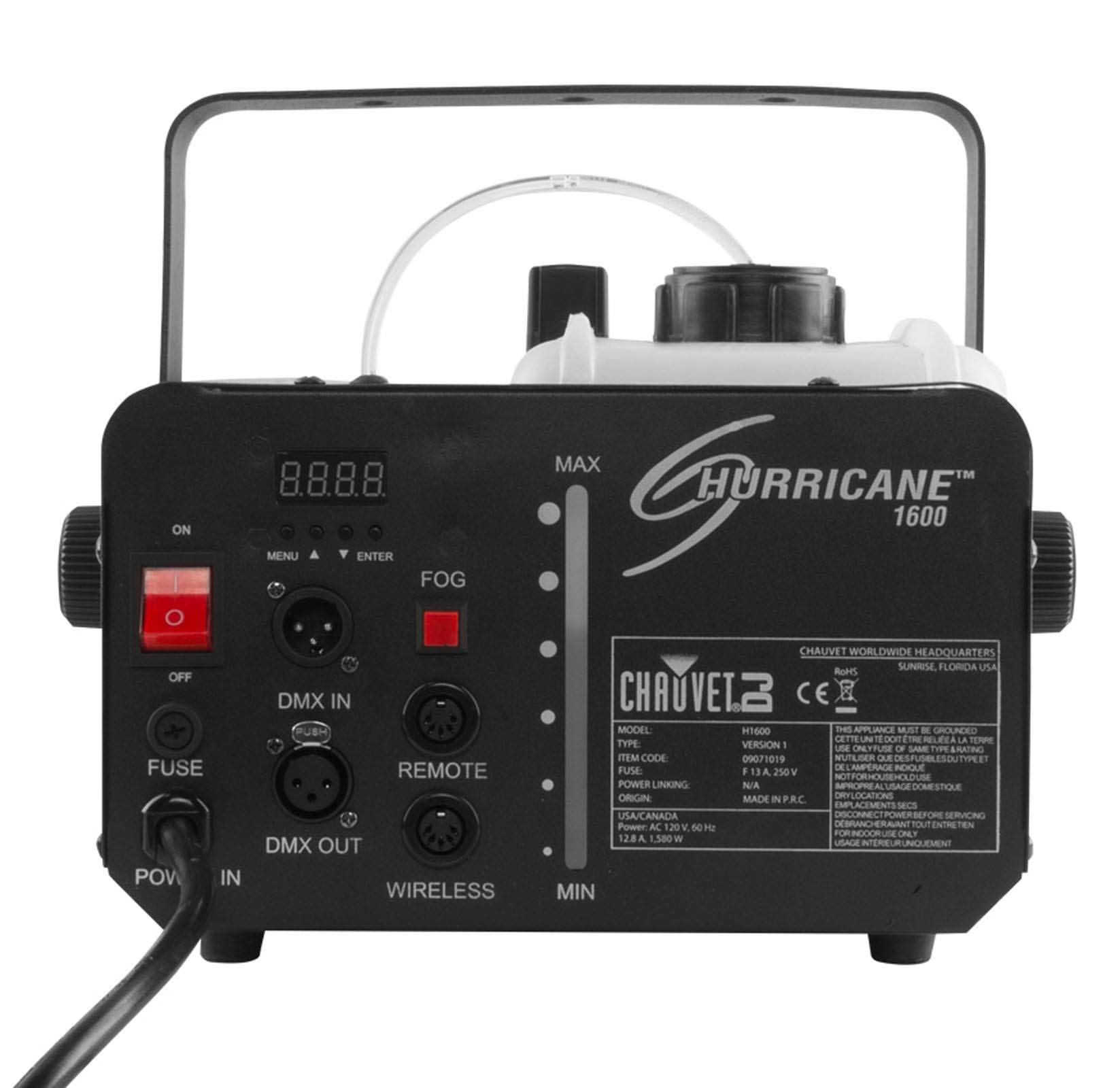 Foto 4 pulgar | Máquina De Niebla Chauvet Dj Hurricane 1600 Compact High Output - Venta Internacional.
