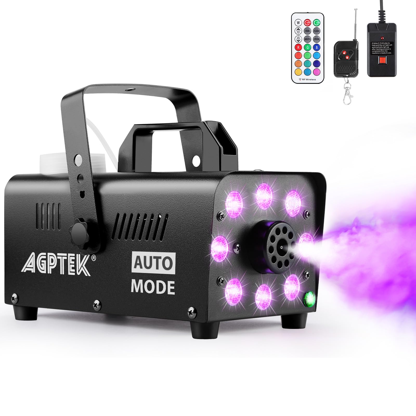 Máquina De Humo Agptek 500w 2000cfm Con 13 Luces Led - Venta Internacional. $2,165