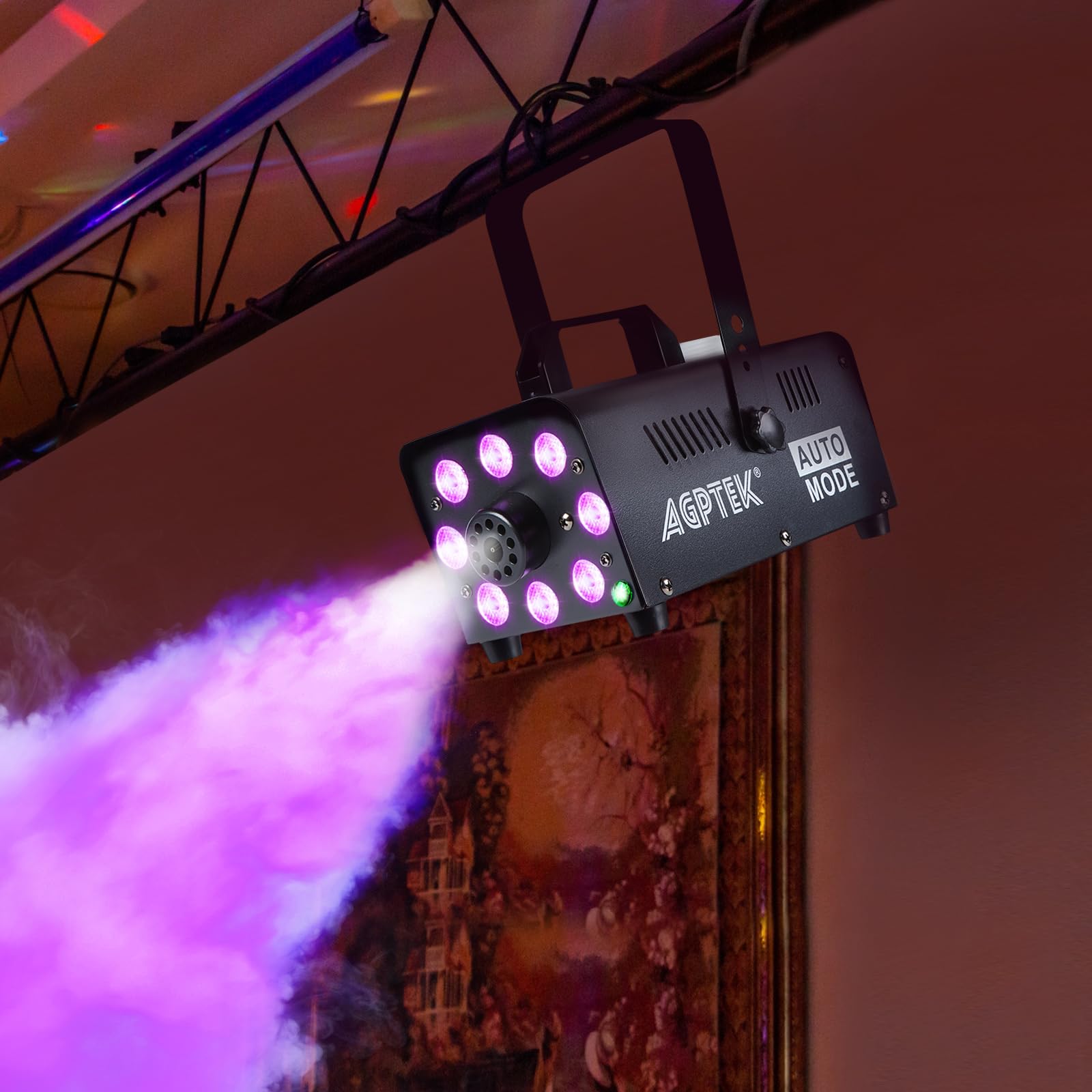 Foto 4 pulgar | Máquina De Humo Agptek 500w 2000cfm Con 13 Luces Led - Venta Internacional.