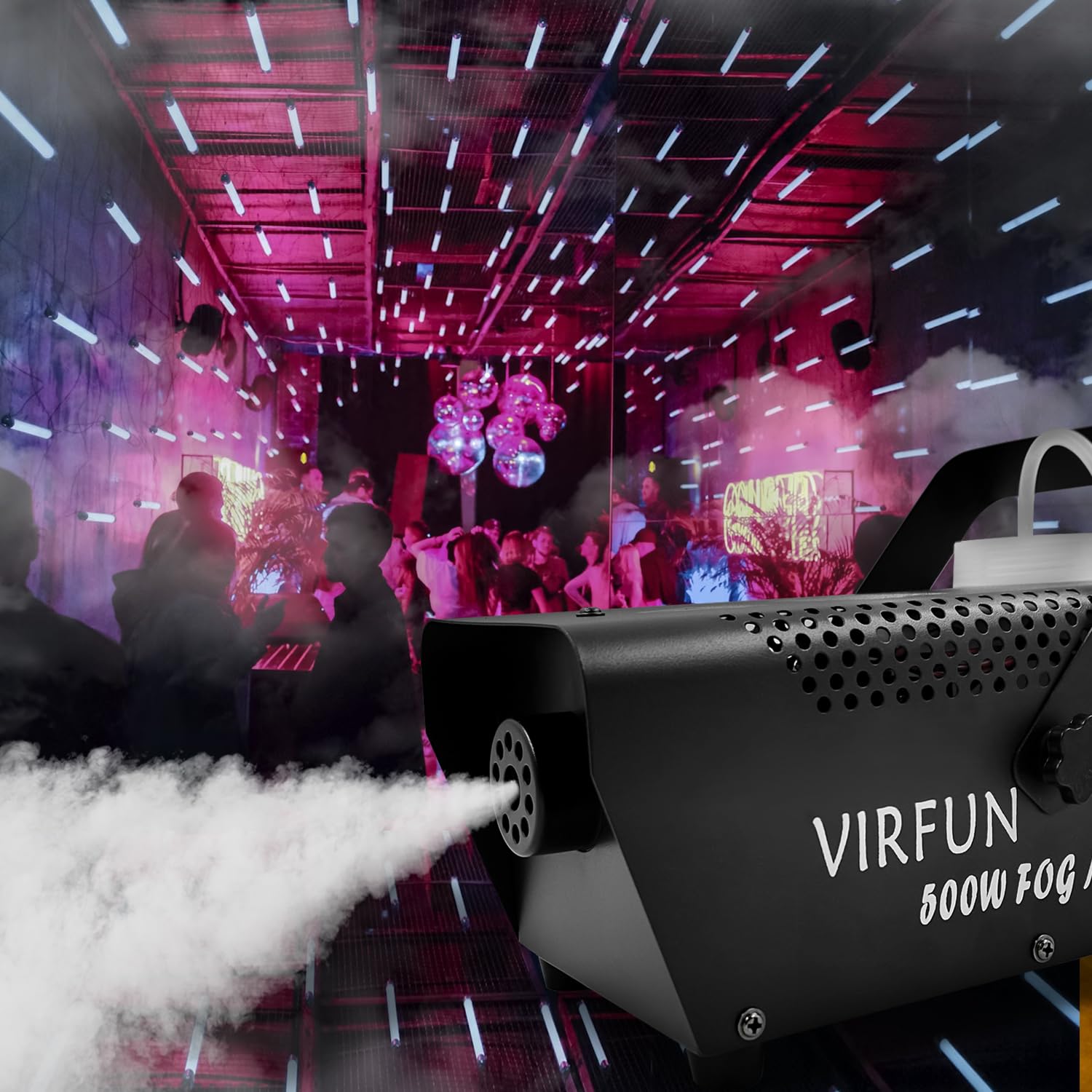 Foto 7 pulgar | Máquina De Humo Virfun Vir-12 500w 500ml Con Mando A Distancia - Venta Internacional.