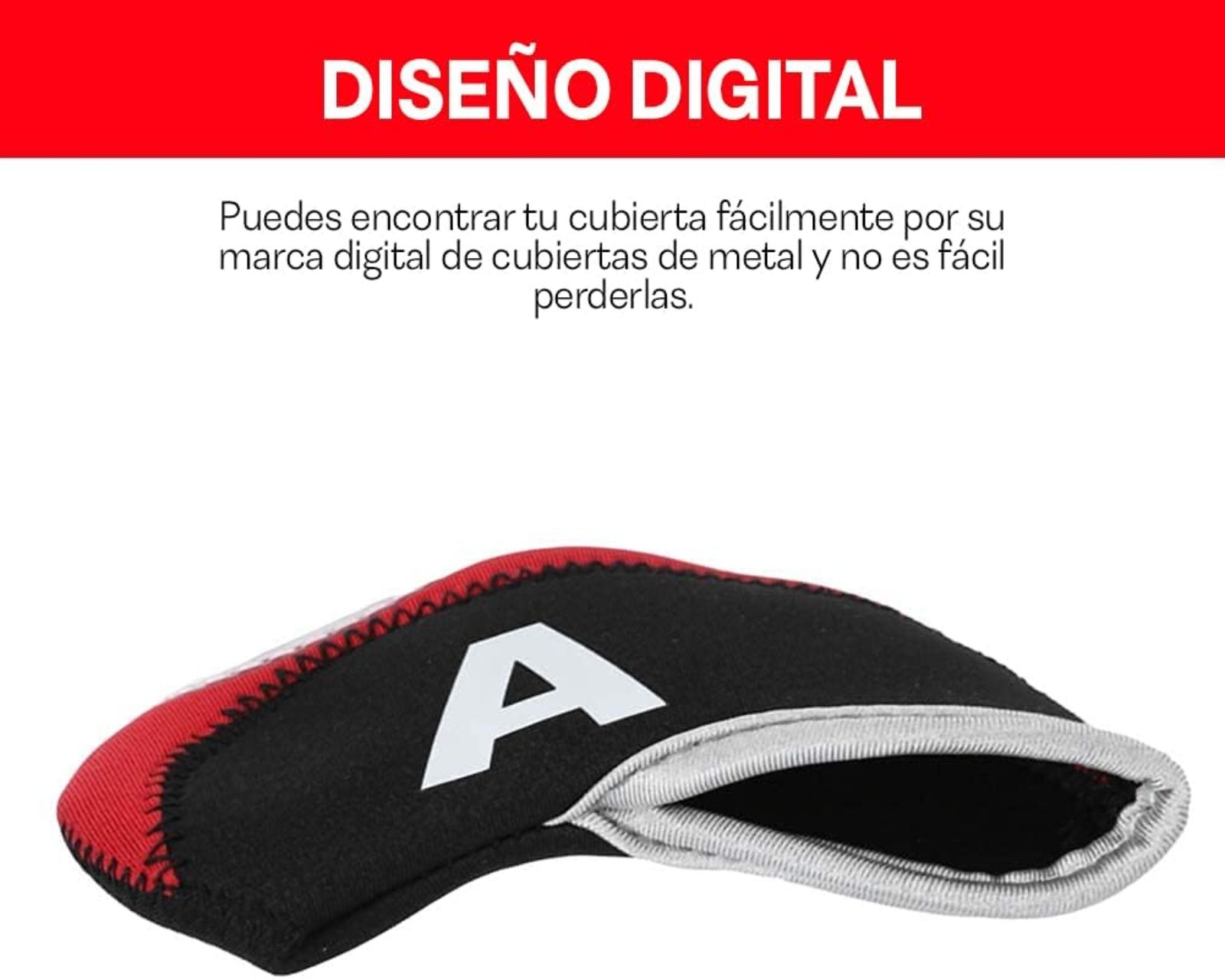 Foto 6 pulgar | Set Fundas para Palos de Golf Genéricas Multicolor Protectoras e Impermeables de Neopreno 10 Piezas