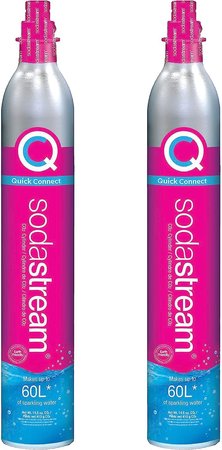 Paquete de Recarga de Gas Co2 Sodastream De 2 Cilindros Sistema Cqc Rosa - Venta Internacional