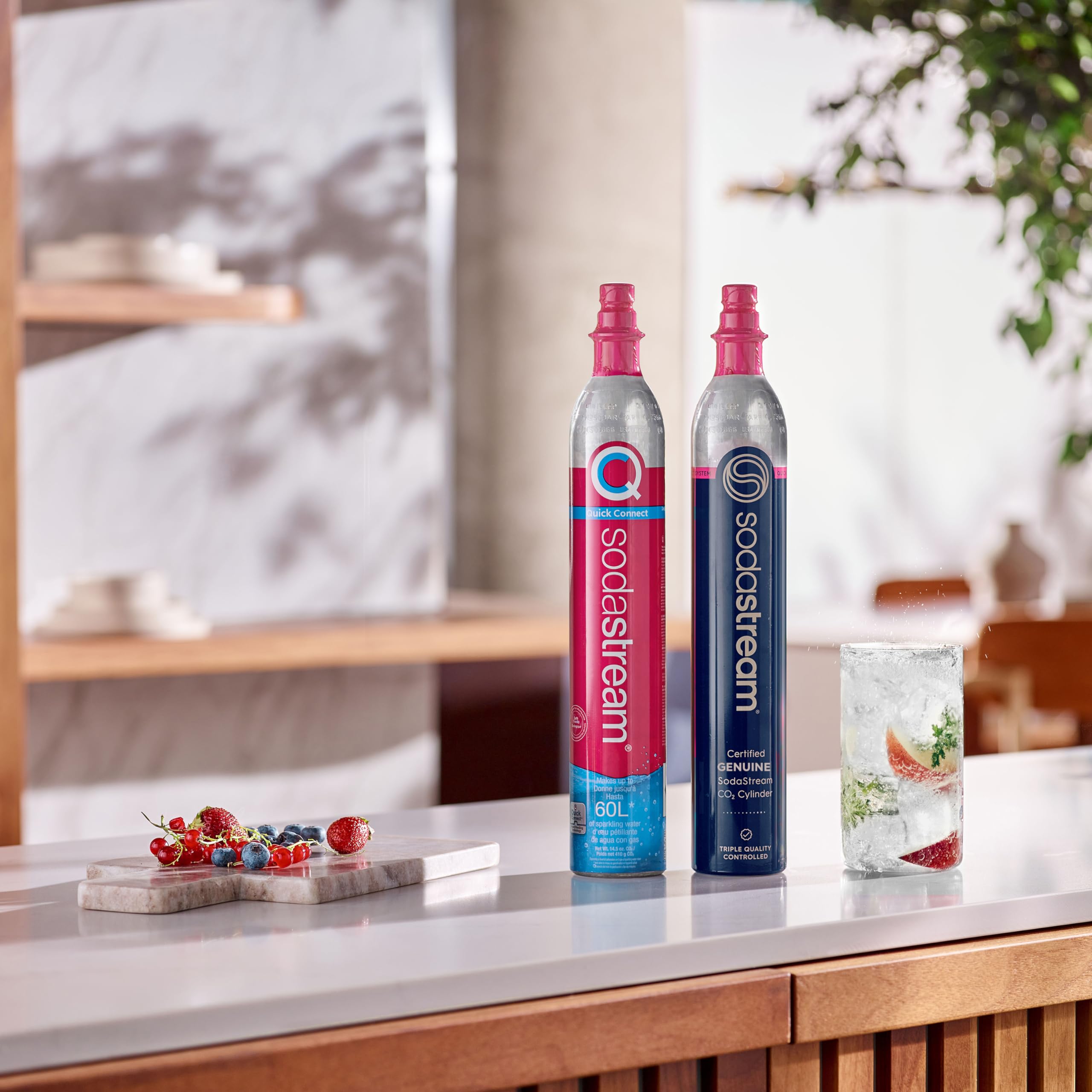 Foto 6 pulgar | Paquete de Recarga de Gas Co2 Sodastream De 2 Cilindros Sistema Cqc Rosa - Venta Internacional