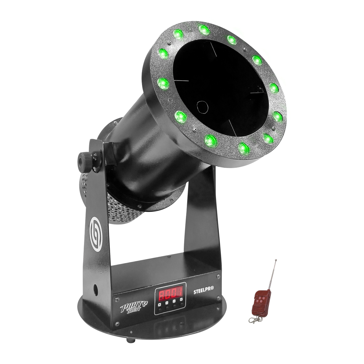 Foto 2 pulgar | Maquina De Confeti Profesional 12led Rgb Party Shot Steelpro