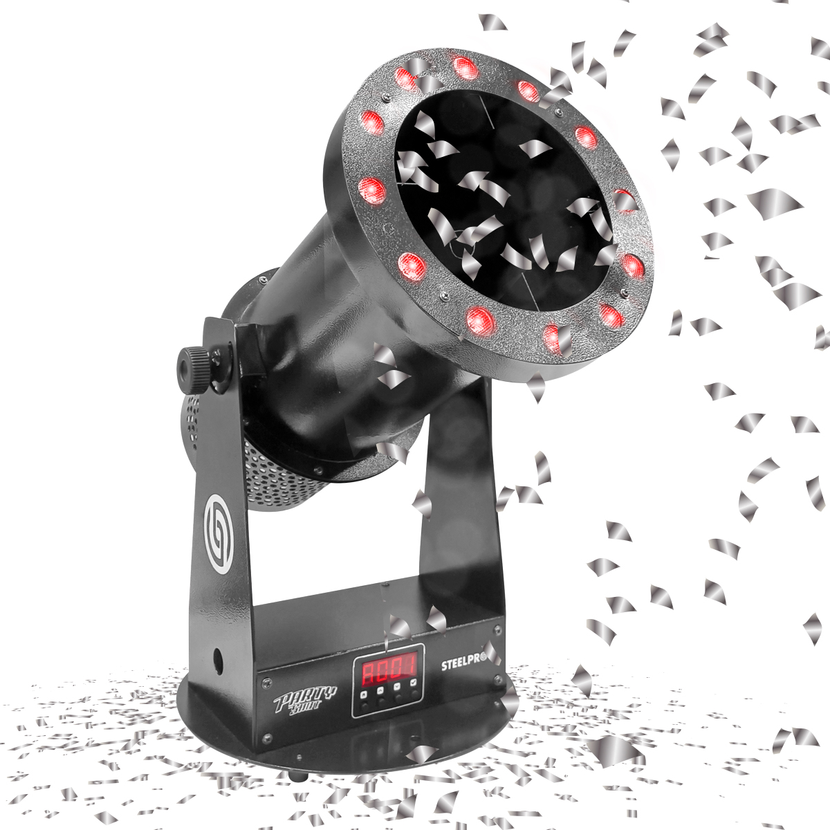 Foto 5 pulgar | Maquina De Confeti Profesional 12led Rgb Party Shot Steelpro
