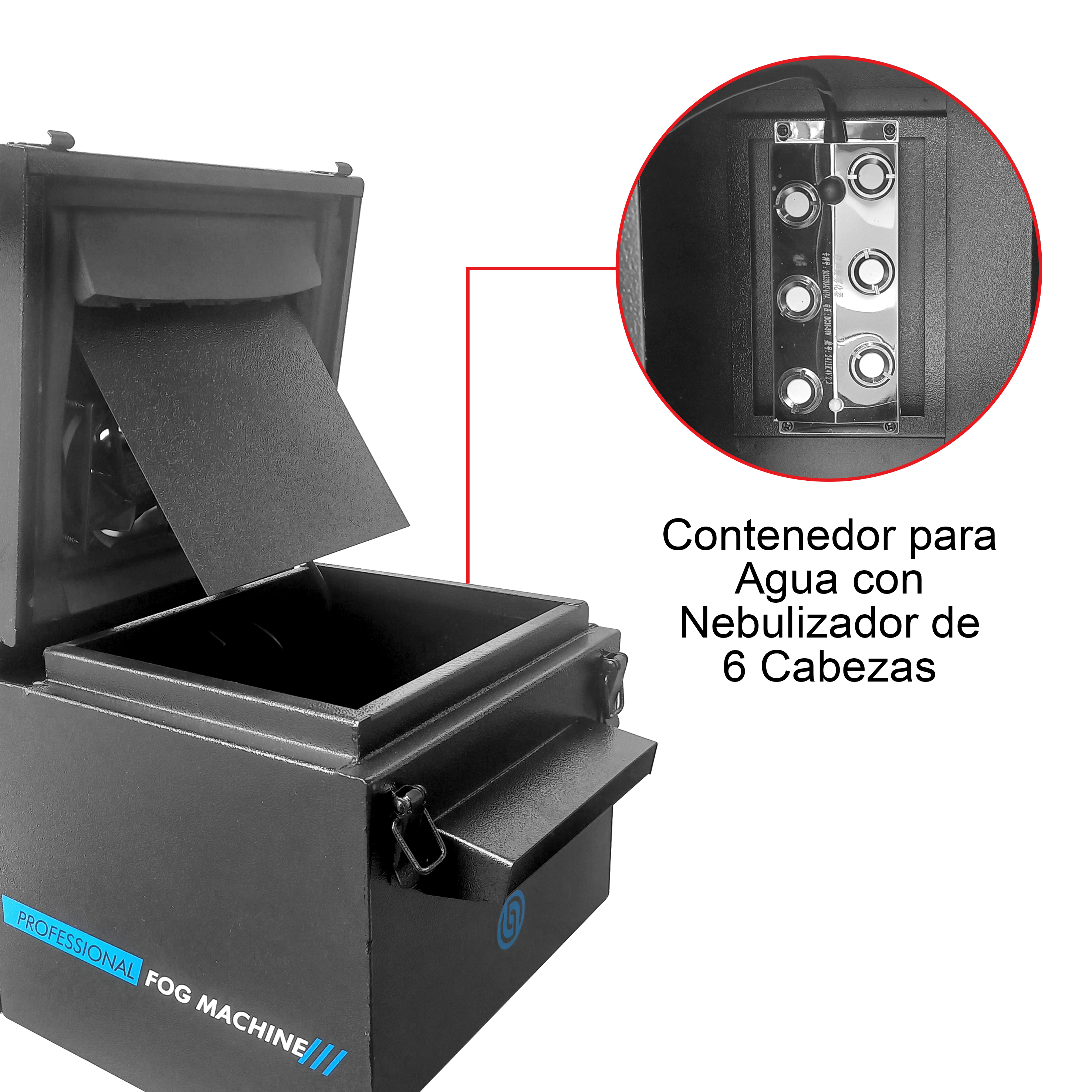 Foto 4 pulgar | Máquina Humo Profesional Ionizada Dmx Niebla Baja Steelpro