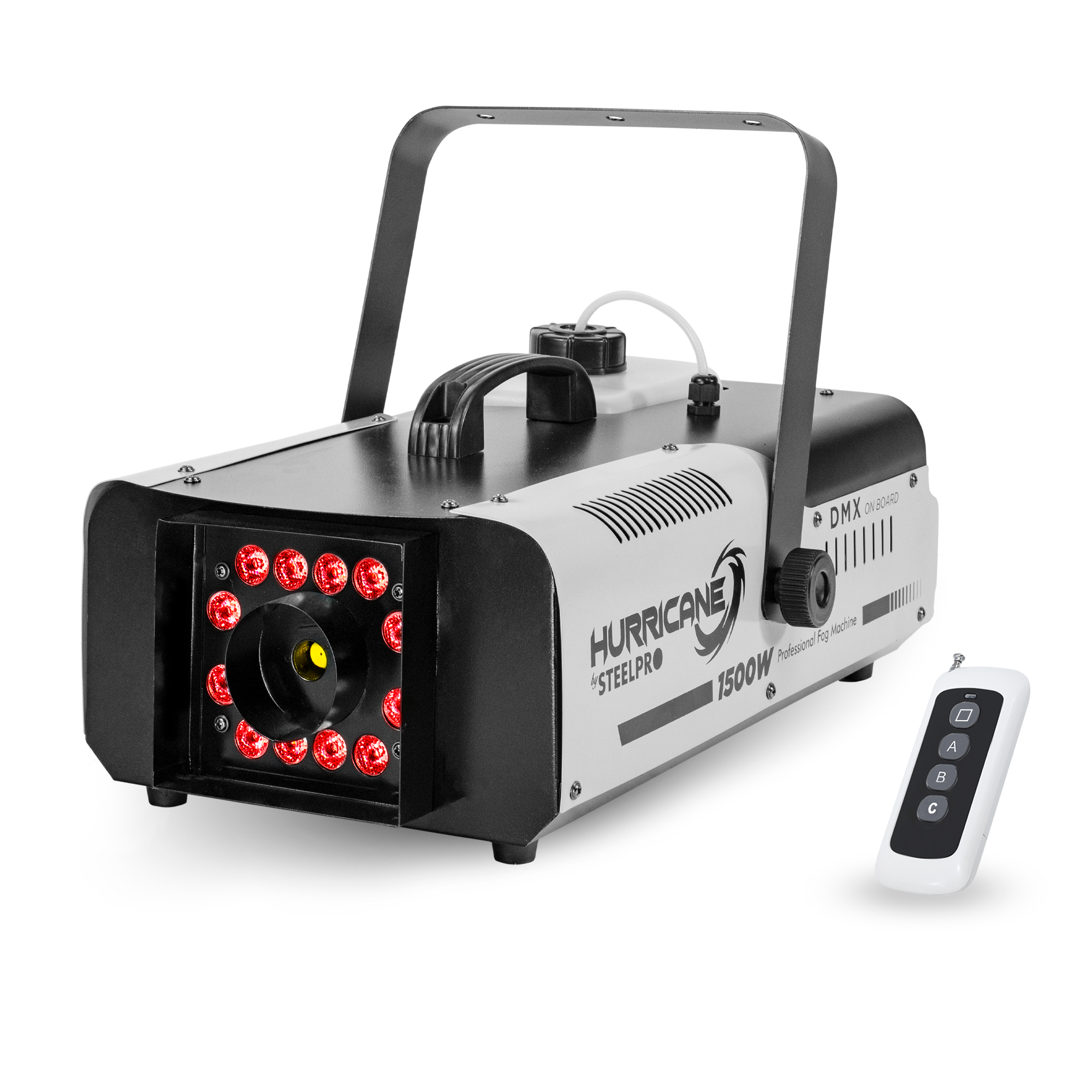 Foto 2 pulgar | Maquina De Humo 1500w Control Inalámbrico Steelpro Hurricane Color Negro