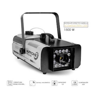 Foto 2 | Maquina De Humo 1500w Control Inalámbrico Steelpro Hurricane Color Negro
