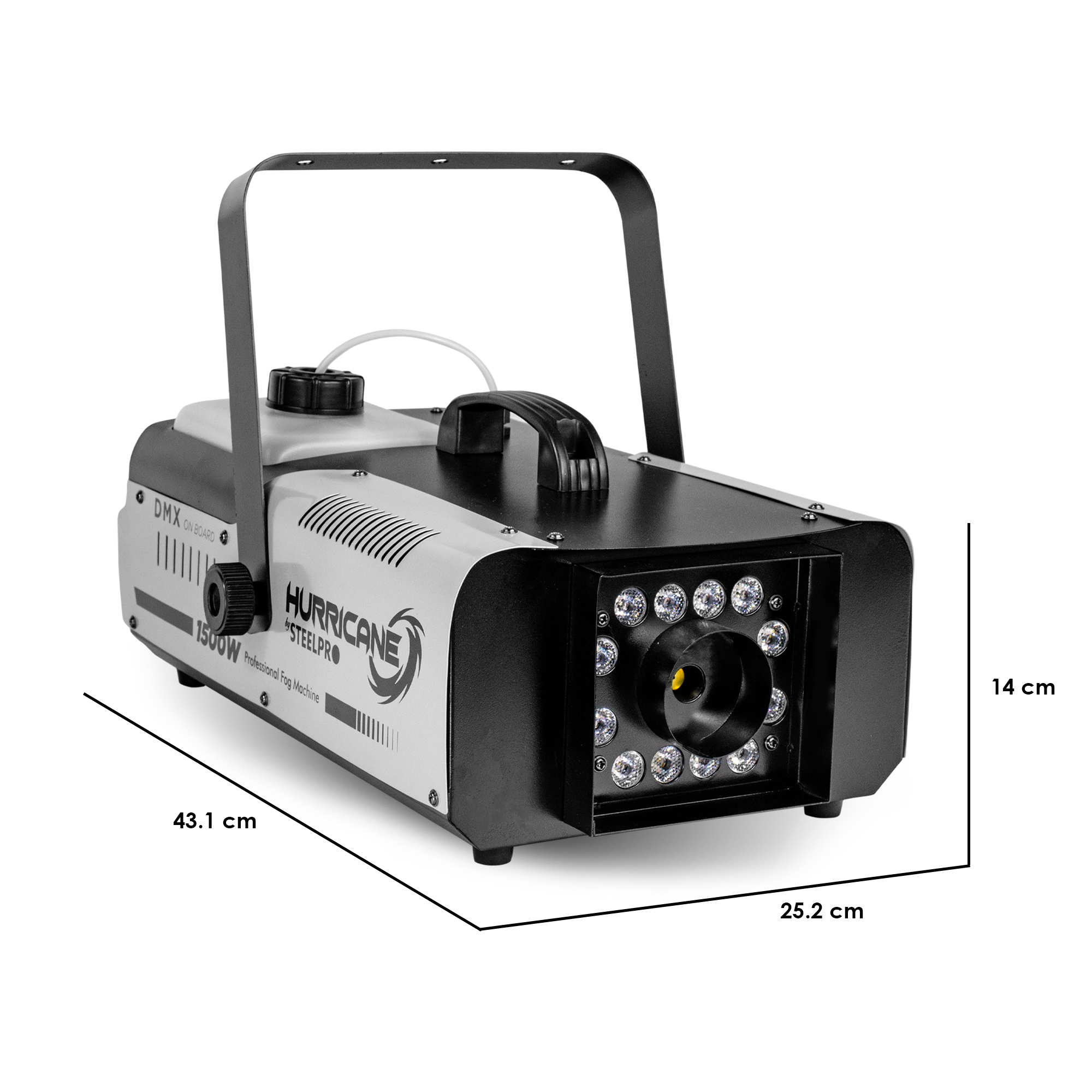 Foto 5 pulgar | Maquina De Humo 1500w Control Inalámbrico Steelpro Hurricane Color Negro