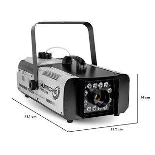 Foto 4 | Maquina De Humo 1500w Control Inalámbrico Steelpro Hurricane Color Negro
