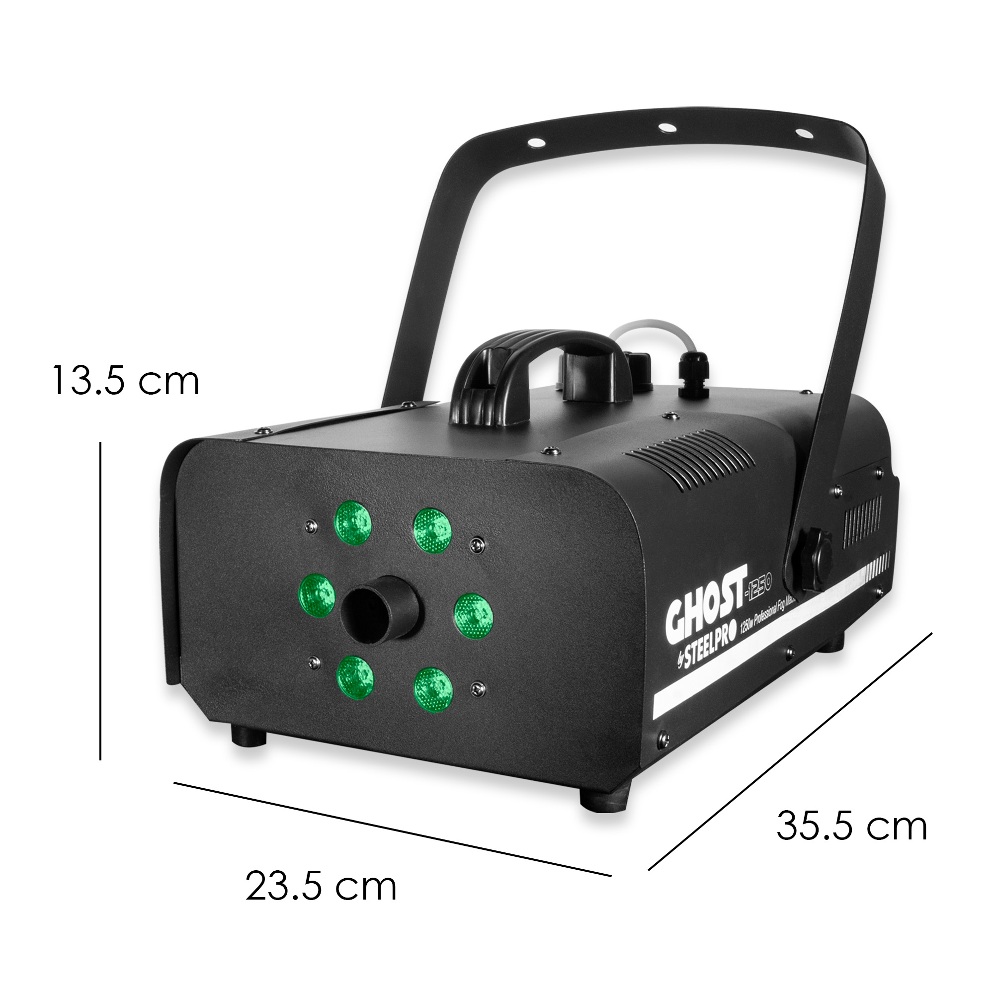 Foto 3 pulgar | Maquina de Humo 1250w Control Alambrico/Inalambrico Steelpro Negro