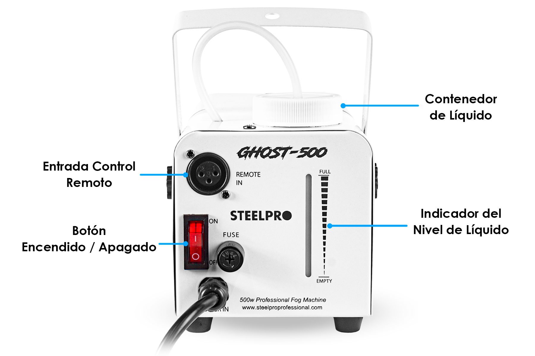 Foto 2 | Cámara de Humo Steelpro 500w Alámbrica / Inalámbrica
