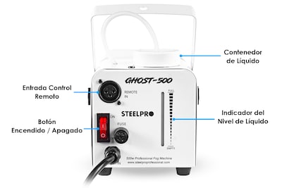Foto 2 | Cámara de Humo Steelpro 500w Alámbrica / Inalámbrica