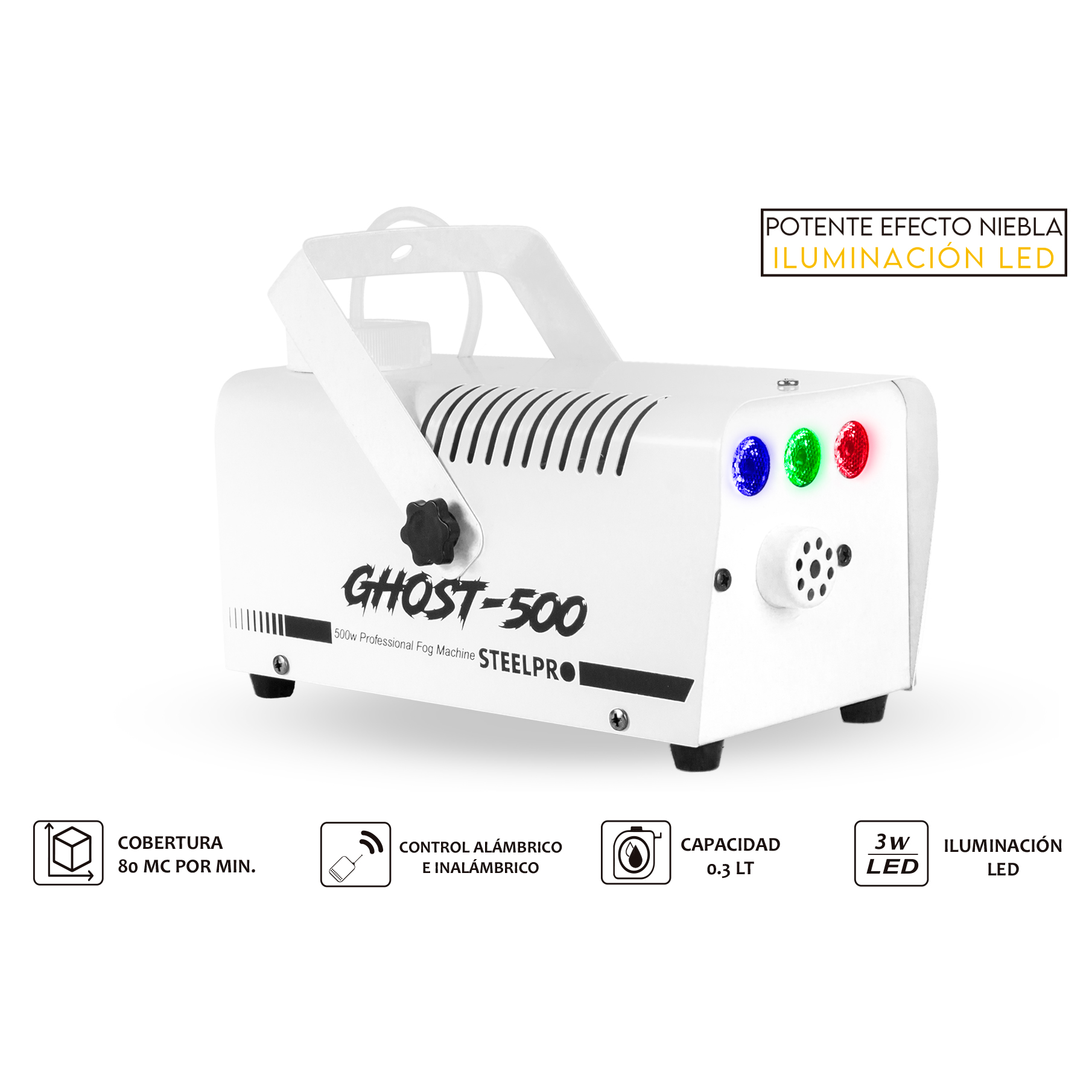Foto 4 pulgar | Cámara de Humo Steelpro 500w Alámbrica / Inalámbrica