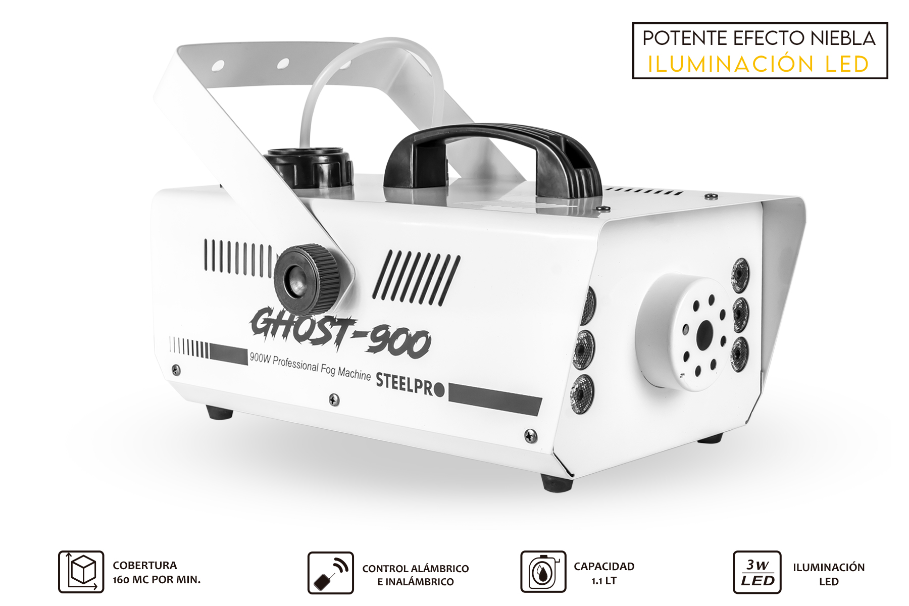 Foto 2 | Cámara de Humo Steelpro 900w Blanco