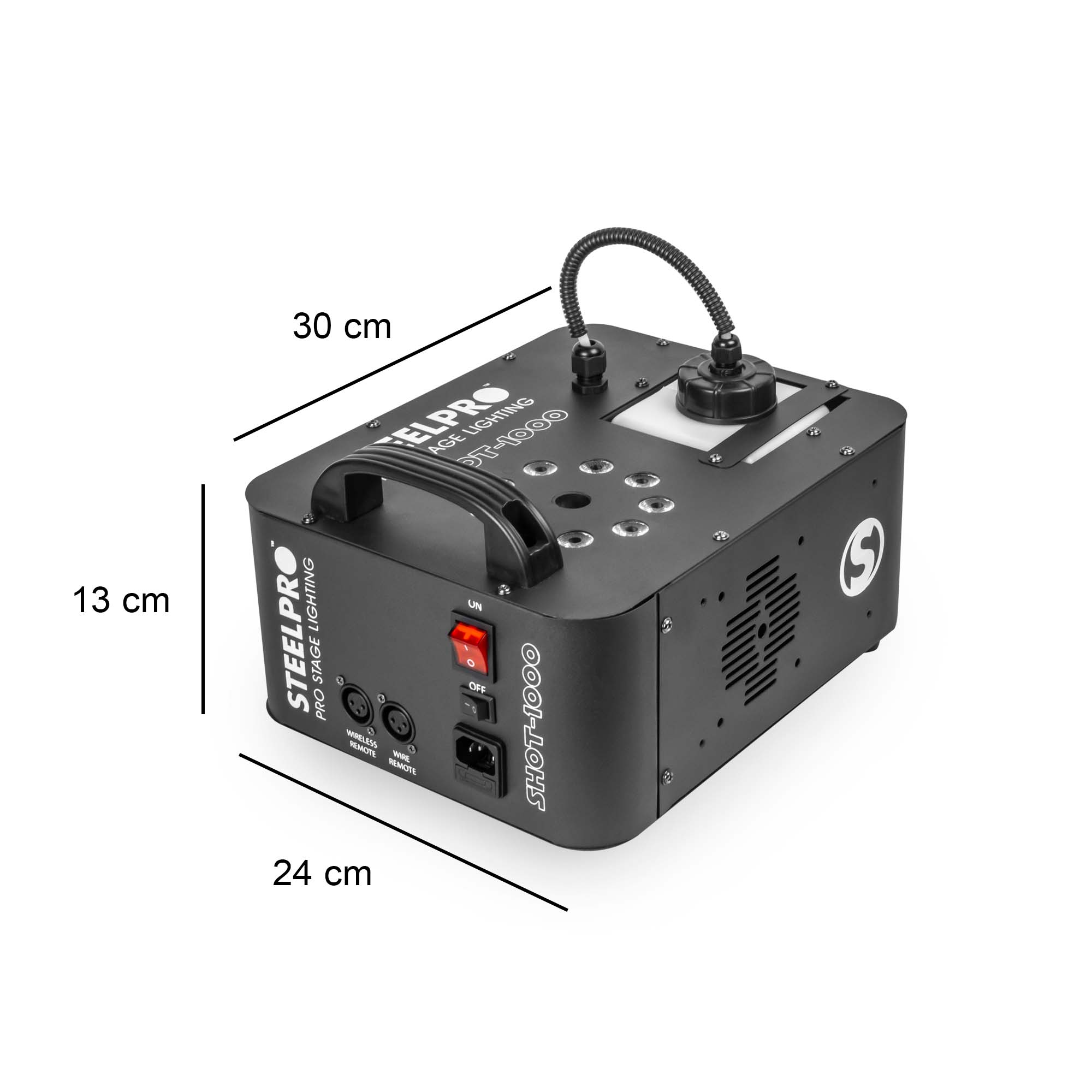 Foto 5 pulgar | Máquina de Humo Steelpro Shot-1000 1000w 9 Led RGB Automática 110v Negro