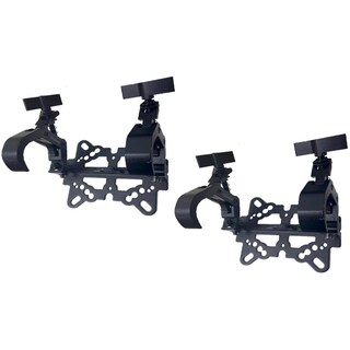 Foto 1 | Base Con 2 Hamburguesas 2'' Negro Base Fastclamp Abatible Fstkit (2 Piezas)