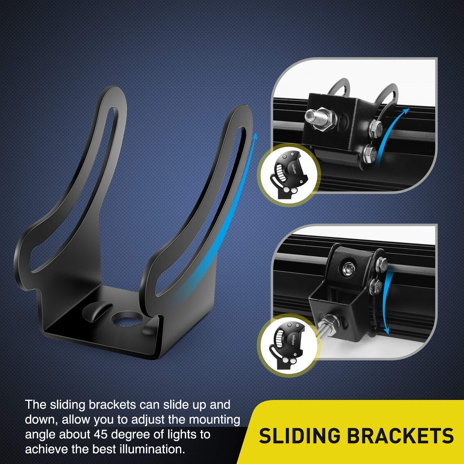 Foto 5 pulgar | Base De Montaje: Soporte Deslizante Para Barra De Luz Led Nilight - Venta Internacional.
