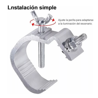 Foto 4 | Kit de Gancho Eo Safe Imports Esi-7503 para Luces de Escenario 4 Piezas Plata